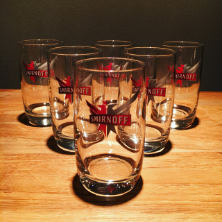 Glas Smirnoff tumbler mini x6