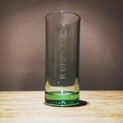 Glas Bacardi long drink groen
