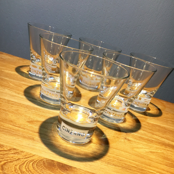 Glass Cinzano
