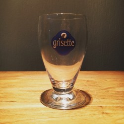 Glass beer Grisette blue logo