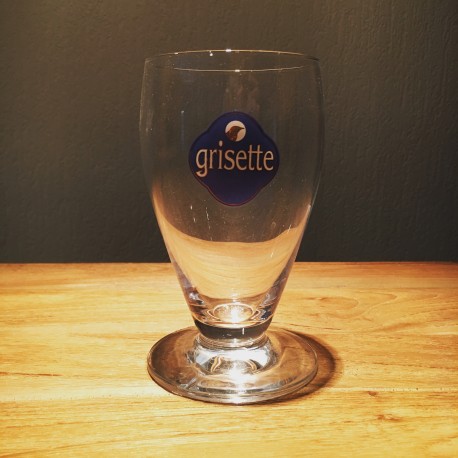 Verre bière Grisette logo bleu