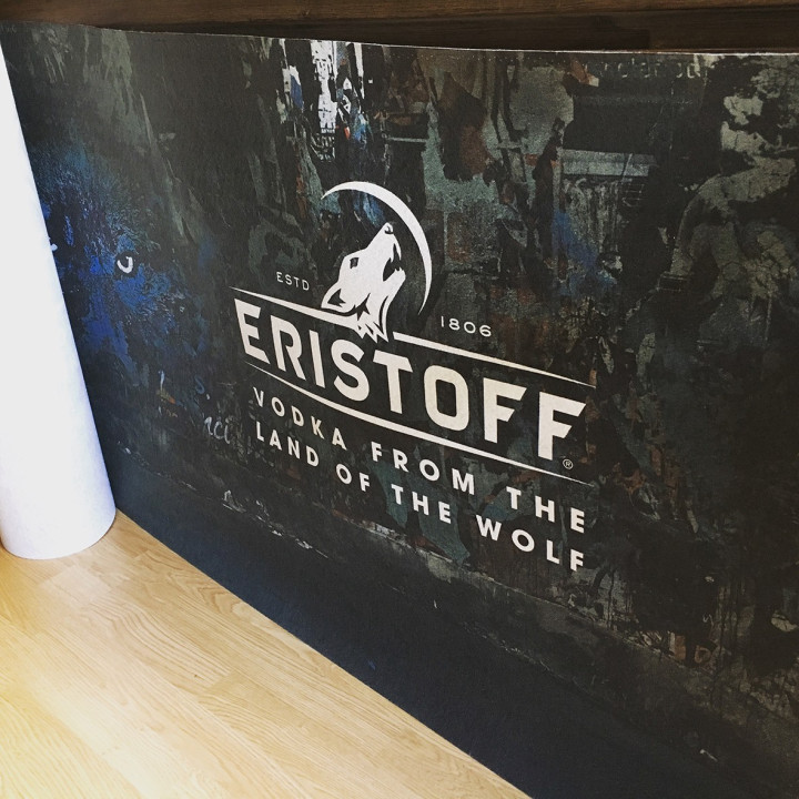 Banner (vilt feutrine) Eristoff 24m