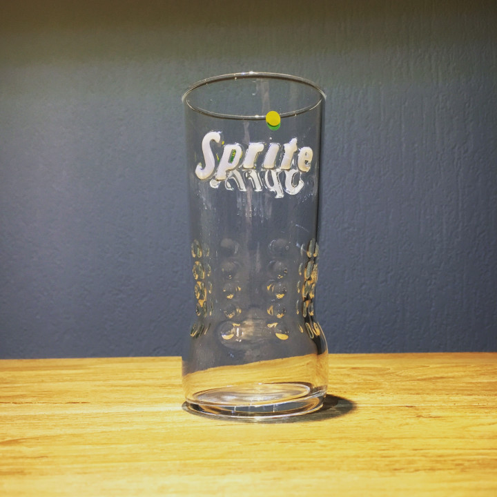 Verre Sprite embossé logo couleur