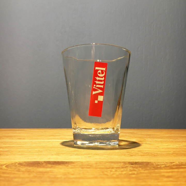 Glass Vittel tumbler
