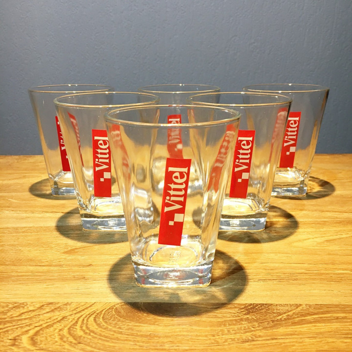 Glass Vittel tumbler