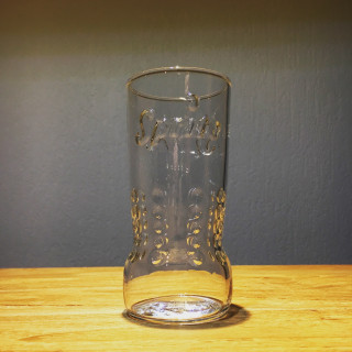 Verre Sprite embossé logo transparent