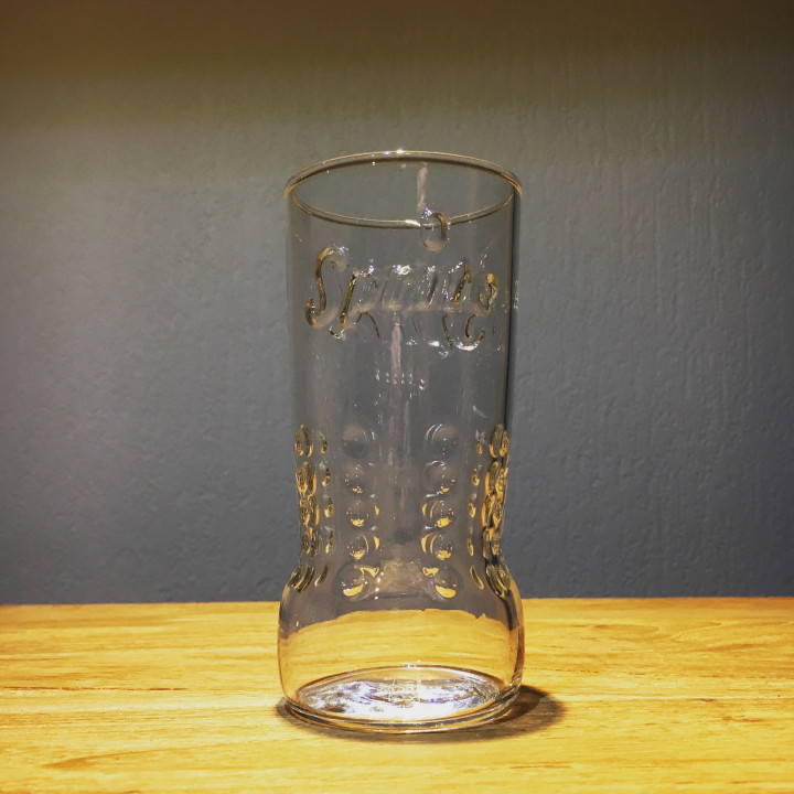 Verre Sprite embossé logo transparent