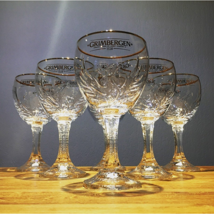 Glas bier Grimbergen 33cl phenix model 2