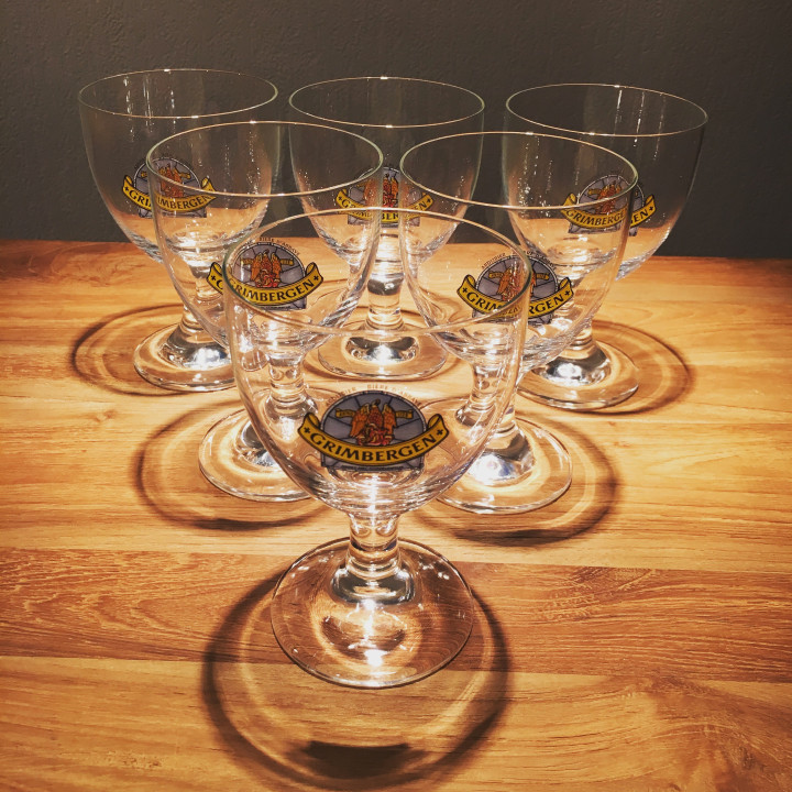 Verre bière Grimbergen 25cl logo bleu