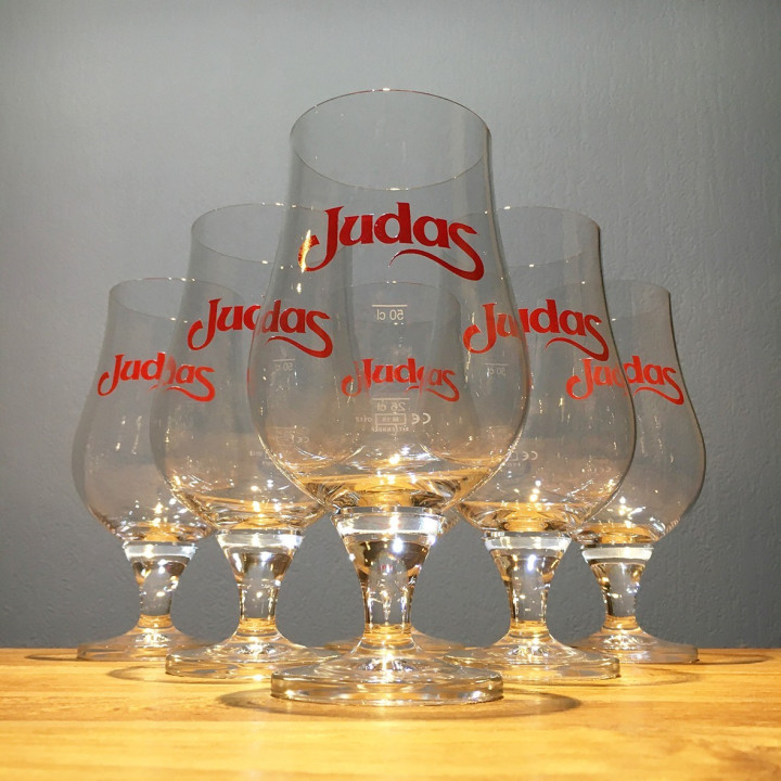Glass beer Judas