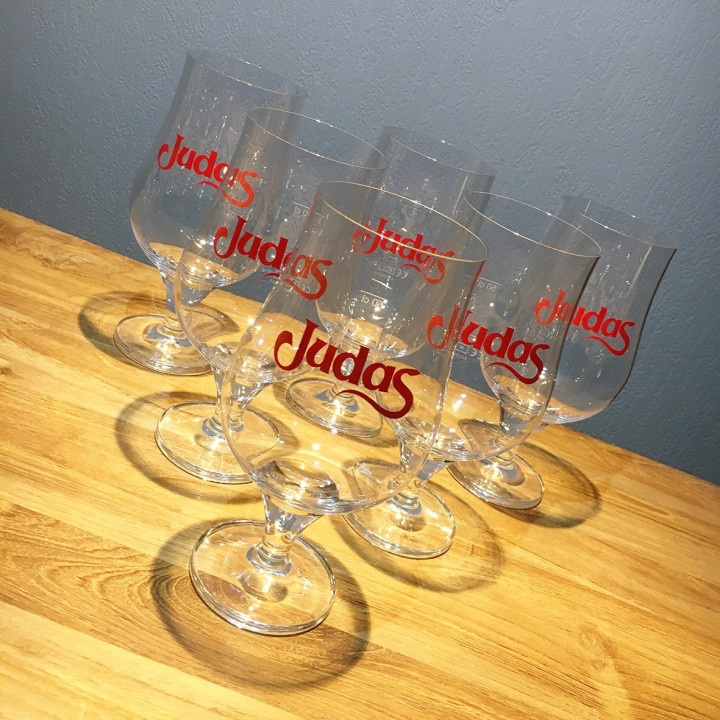 Glass beer Judas