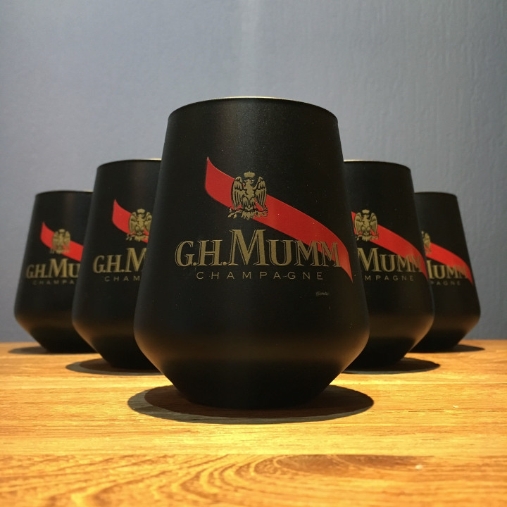 Verre Mumm tumbler noirs