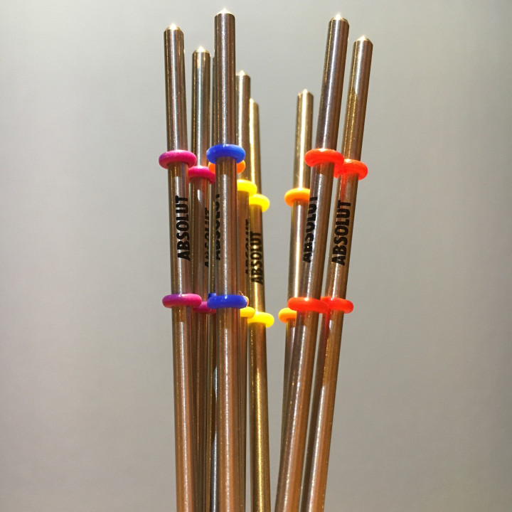 Swizzle stick Absolut vodka by David Anderson