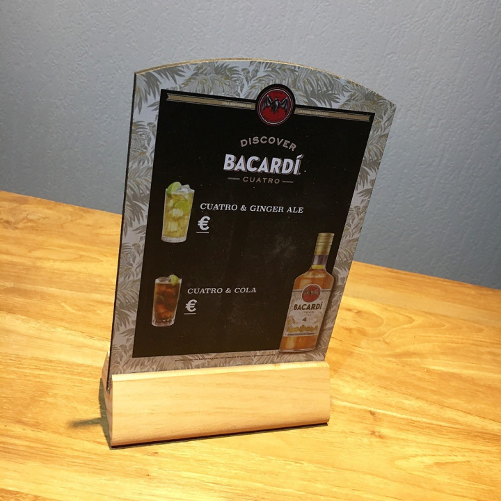 Chalk slate Bacardi 4 Anos