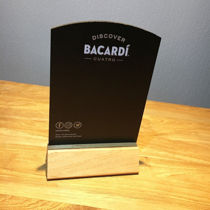 Chalk slate Bacardi 4 Anos