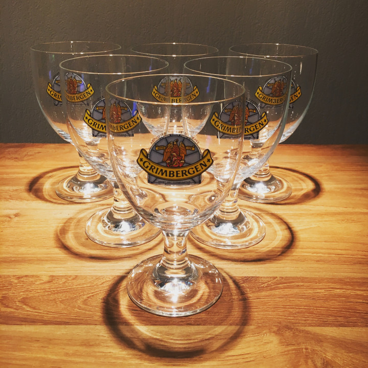 Verre bière Grimbergen 33cl logo bleu