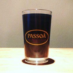 Glass passoa tumbler black