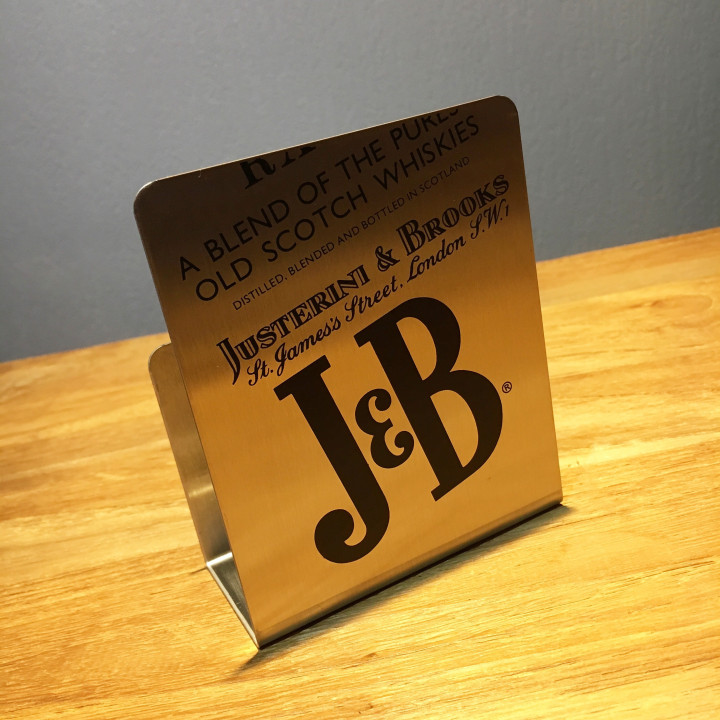 Cardholder GET 27 J&B in stainless steel