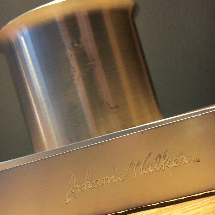 Set icebox+ Ice tong Johnnie Walker in stainless steel