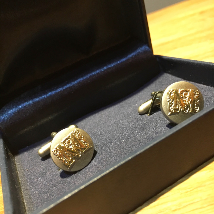 Boutons de manchettes Martell Cognac