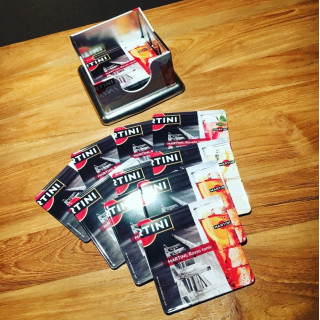 Set Viltjes Martini in metaal