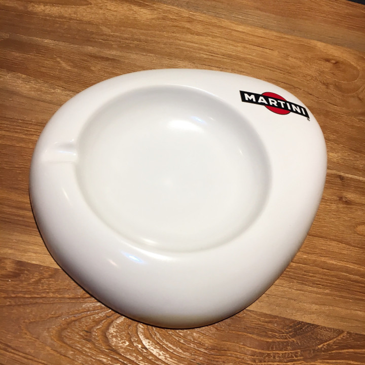 Asbak Martini in ceramiek