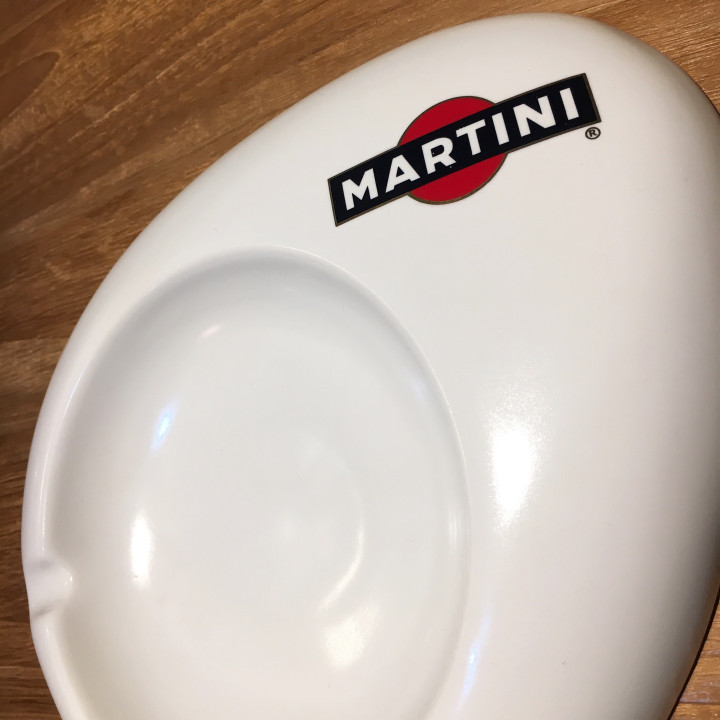 Asbak Martini in ceramiek