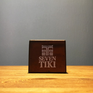 Candle holder Seven Tiki wooden