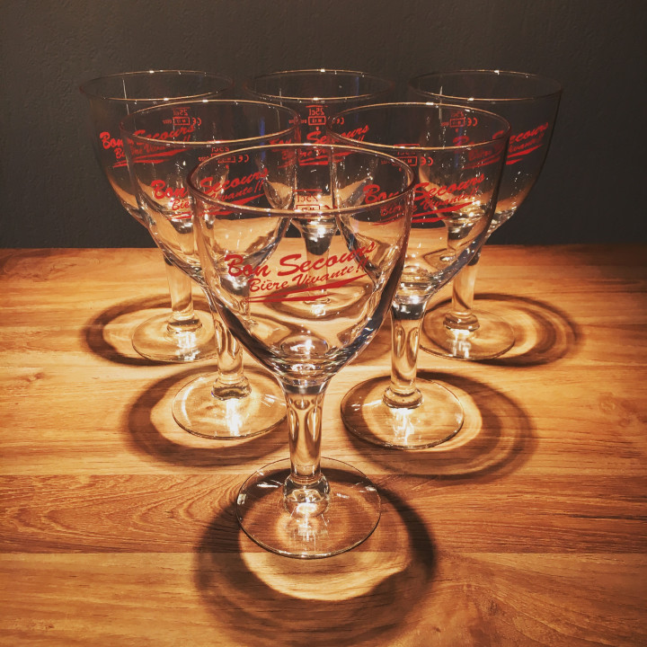 Glass beer Bon Secours calice