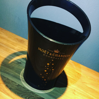 Ijsemmer Flessenemmer Moët & Chandon zwart 1fl gouden geschrift