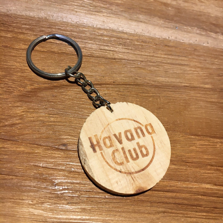 Sleutelhanger Havana Club houten