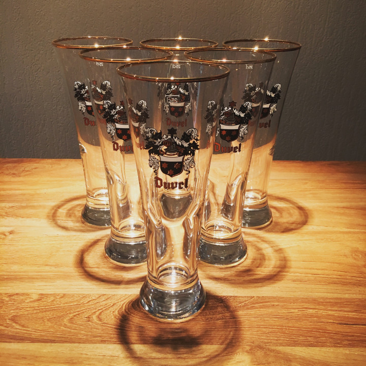 Verre bière Duvel modèle flûte