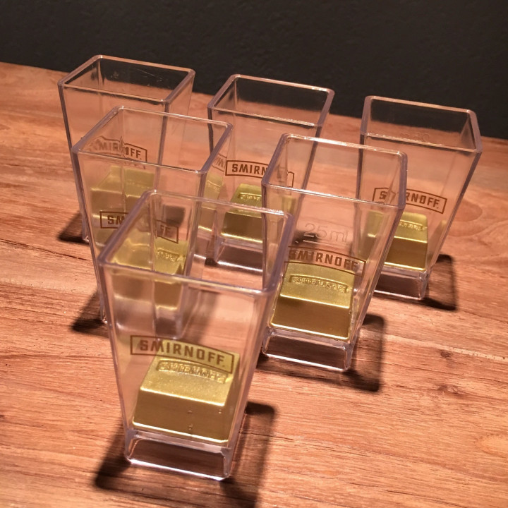 Glass Smirnoff shooter PVC x6