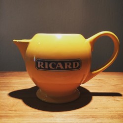 Big pitcher Ricard yellow ceramic for water