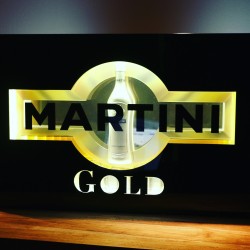 Lichtreclame Martini Gold...