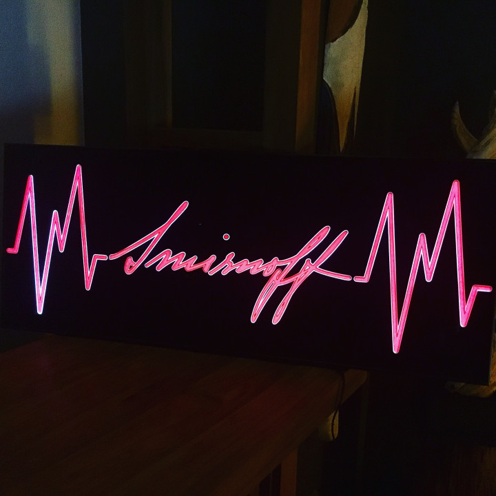 Illuminated Sign Smirnoff LED