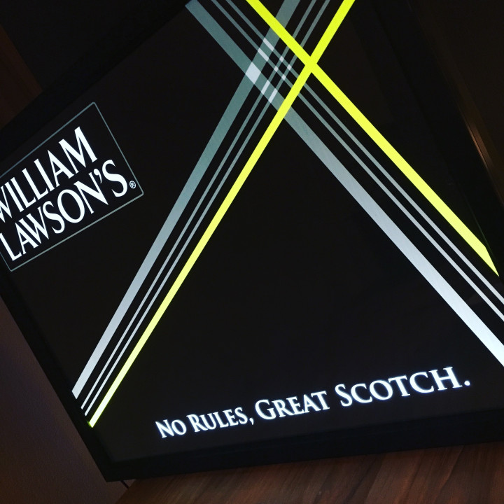 Illuminated Sign William Lawson's neon model 1