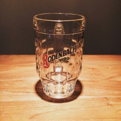 Glass beer stein (mug) Rodenbach