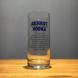 Glass vodka Absolut long...