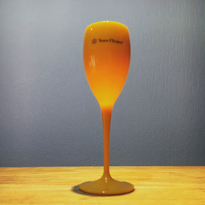 Flute Veuve Clicquot PVC orange 15cl