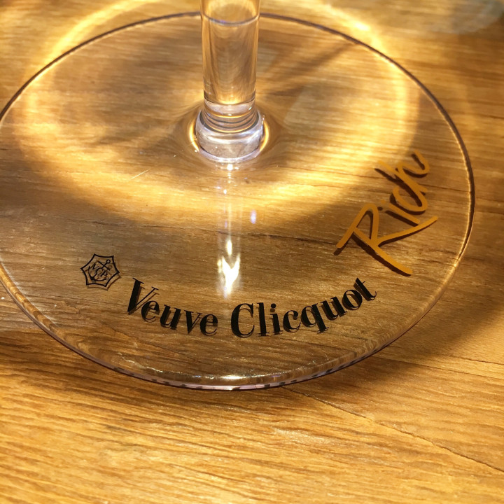 Glass Veuve Clicquot Rich PVC