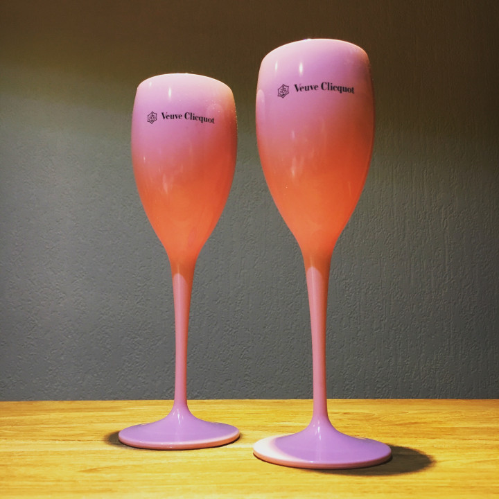 Flute Veuve Clicquot PVC rose 15cl