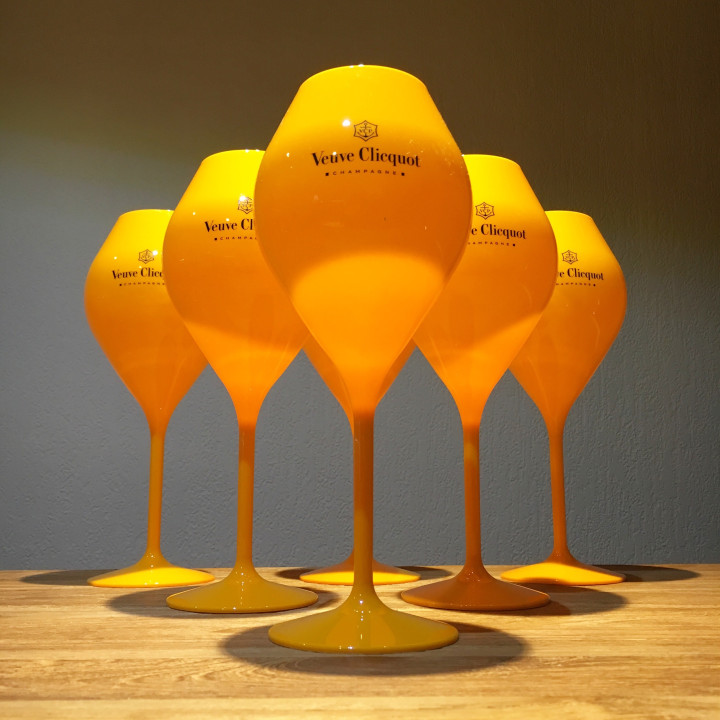 Flute Veuve Clicquot PVC orange 40cl