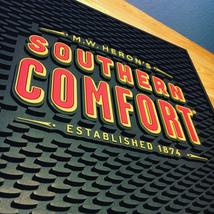 Tapis de bar Southern Comfort carré