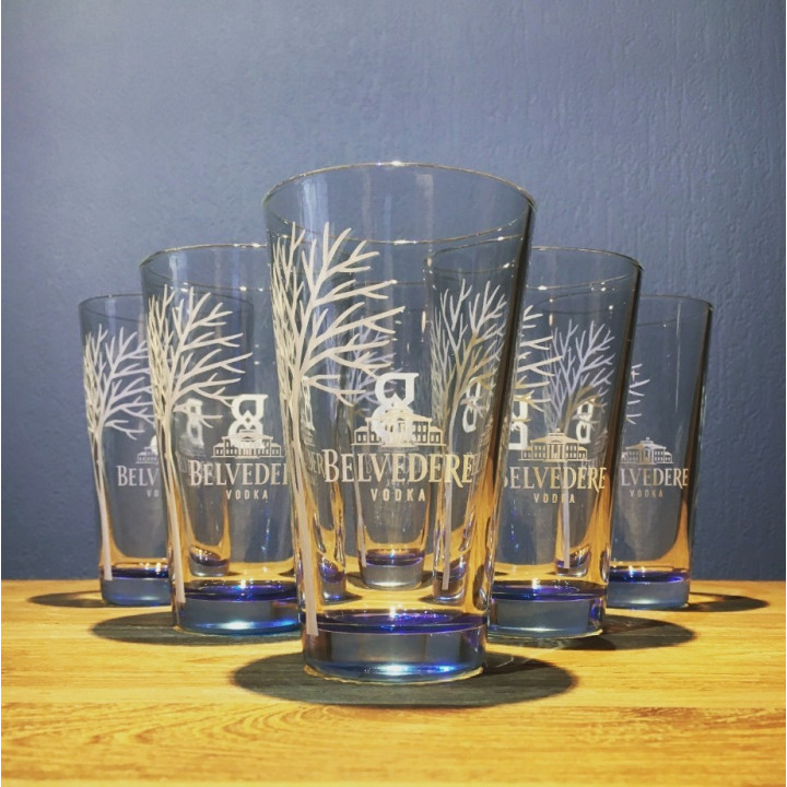 Glass Belvedere Vodka tumbler model 2