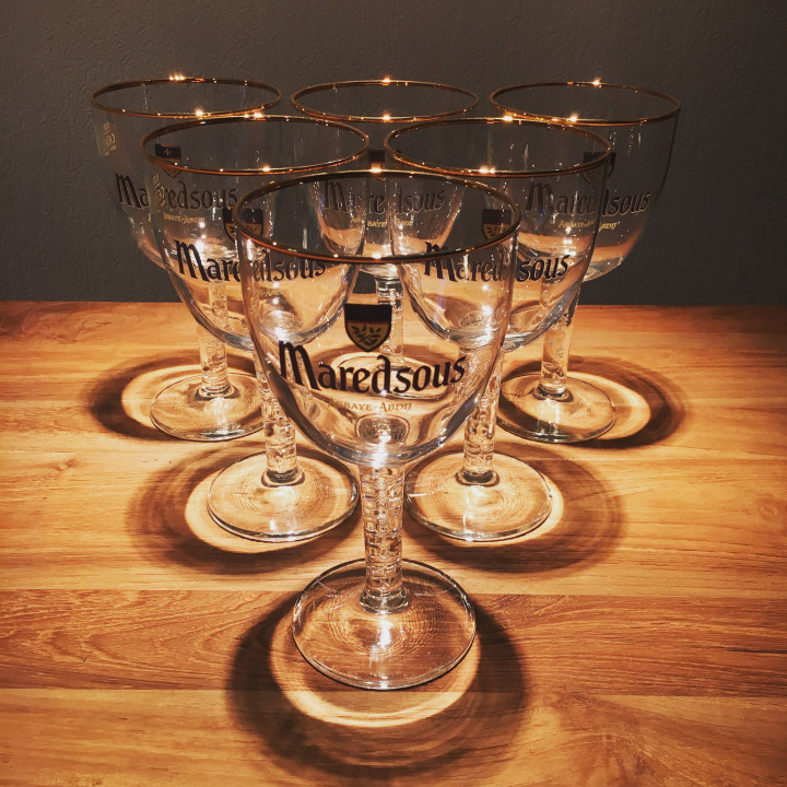 Verre bière Maredsous 33cl modèle 2