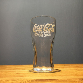 Glass Coca-Cola 25cl logo white