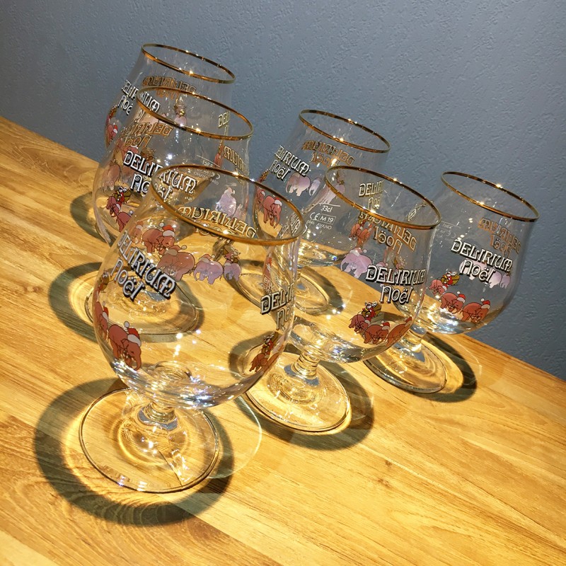 Glass Beer Delirium Tremens Noël