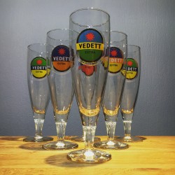 Glass beer Vedett x6 model 3