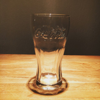 Glass Coca-Cola 33cl logo transparent